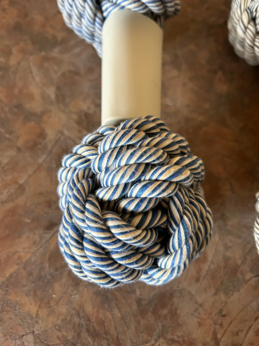 FETCH Dog Rope Barbell Bone Dog Toys